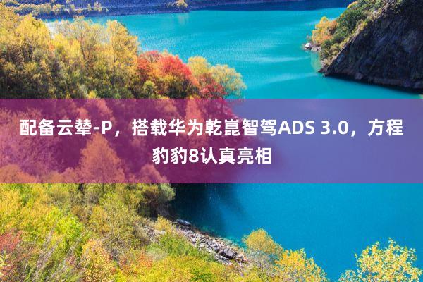 配备云辇-P，搭载华为乾崑智驾ADS 3.0，方程豹豹8认真亮相