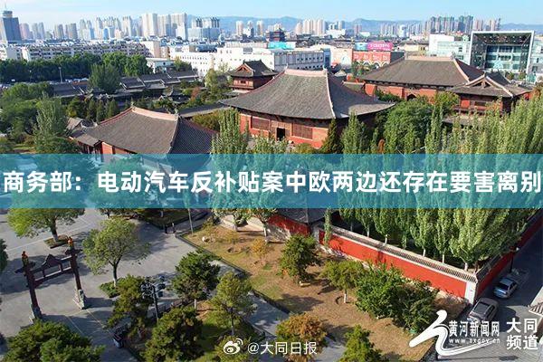 商务部：电动汽车反补贴案中欧两边还存在要害离别